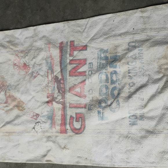 π₯ VINTAGE Potato BURLAP SACK AMERICAN FLIGHT HUGE 100 LB BAG VNVC - Picture 5 of 16